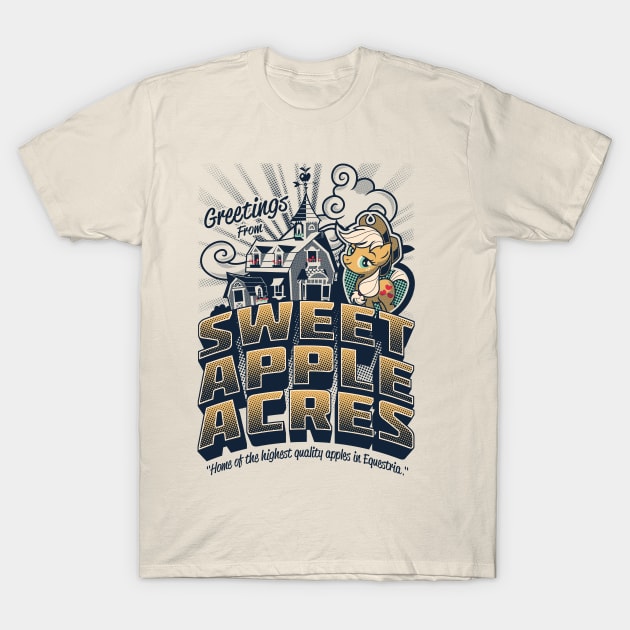 Greetings From Sweet Apple Acres T-Shirt by GillesBone